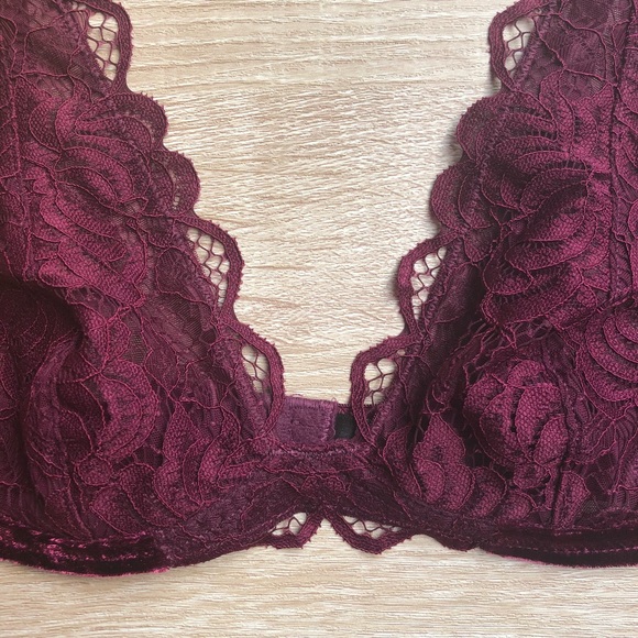 Sam Edelman Lace & Velvet Bralette - Picture 3 of 6